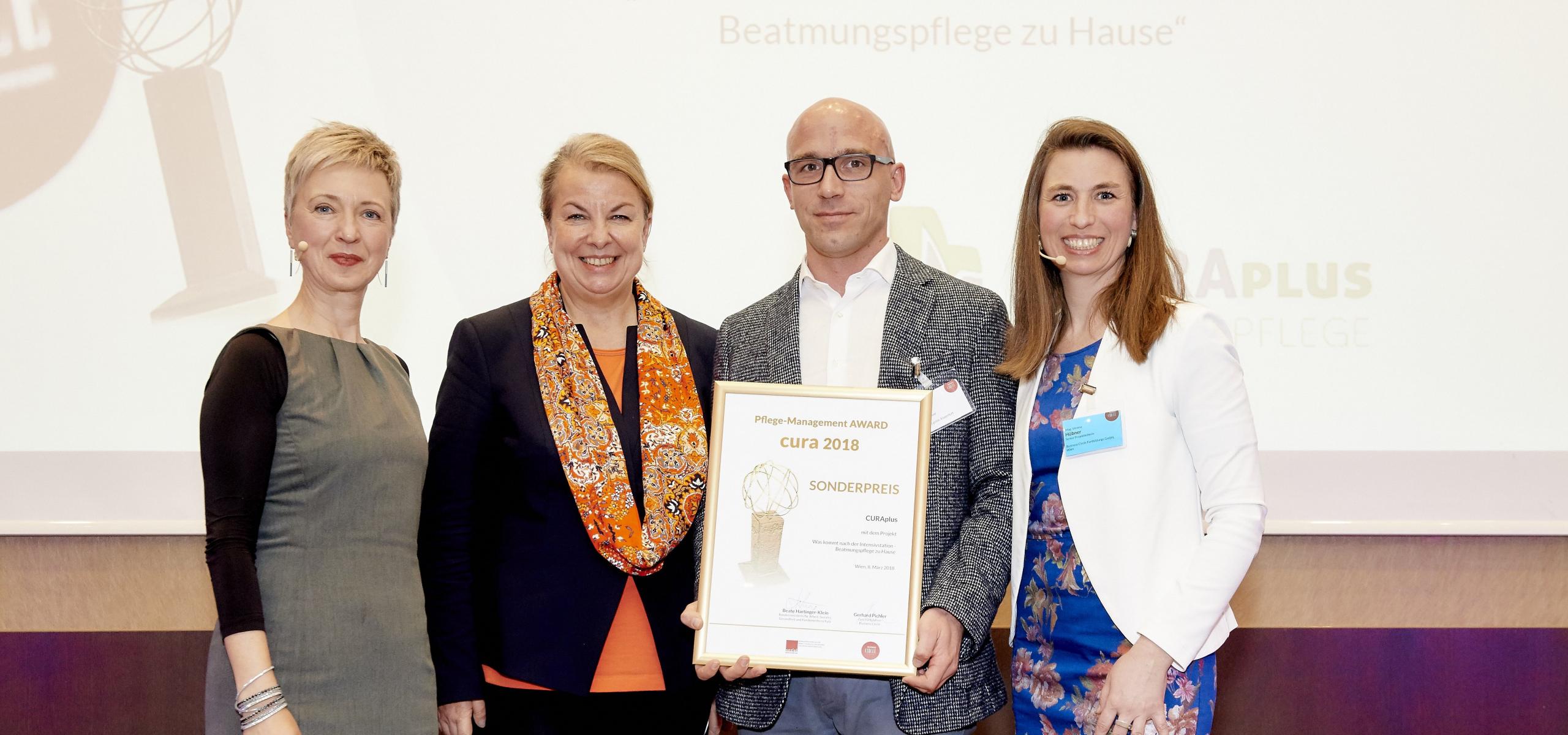 Gewinner des Pflegemanagementawards „cura“